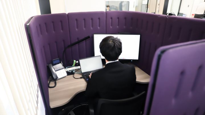 集中ブースの写真